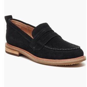 Kelsi Dagger Brooklyn Lens Suede Loafer in Black Size 8W